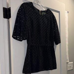 Black Eyelet Dress